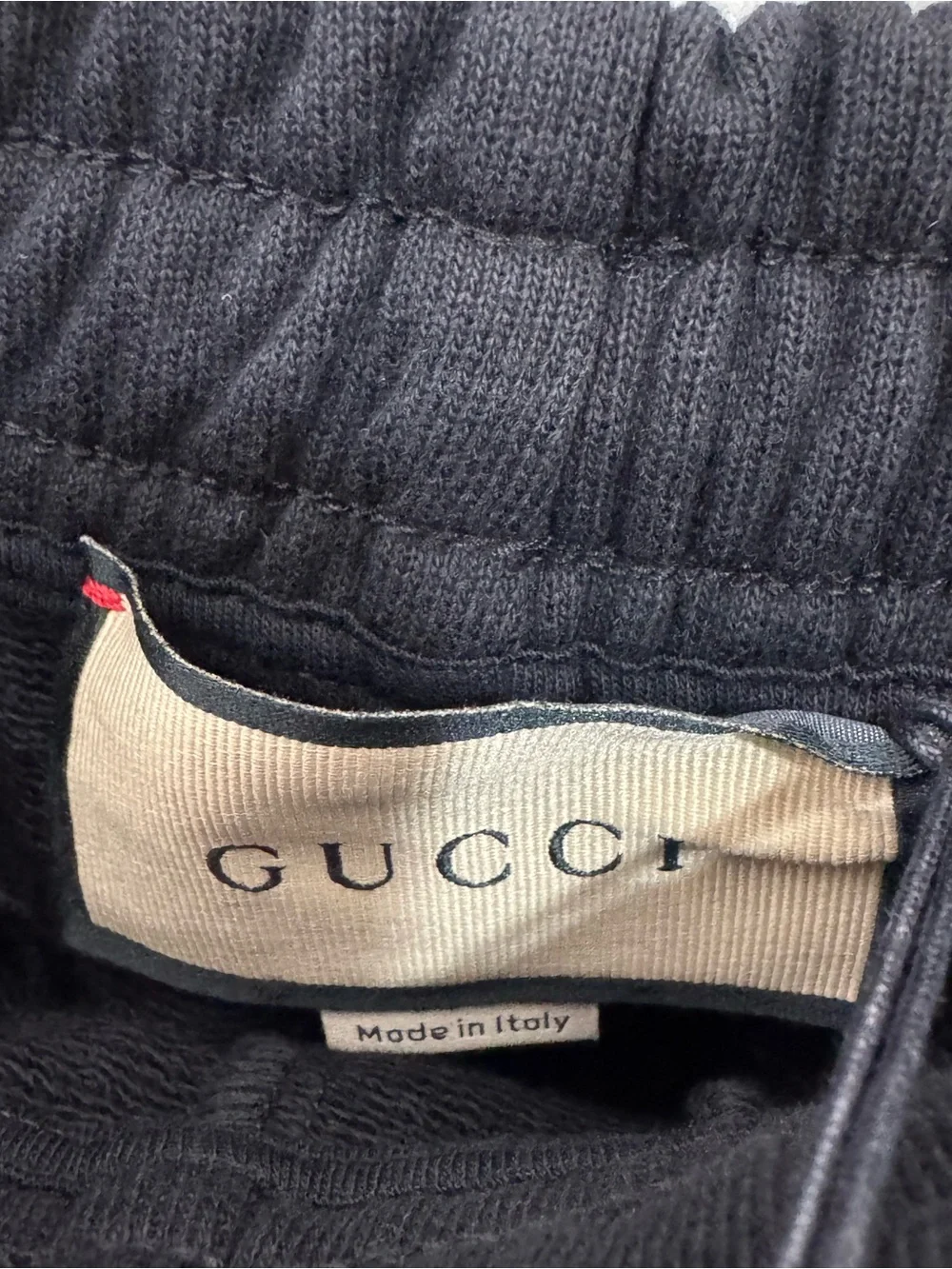 Gucci Jersey Jogging Pants Mirror Print Black Men’s XS